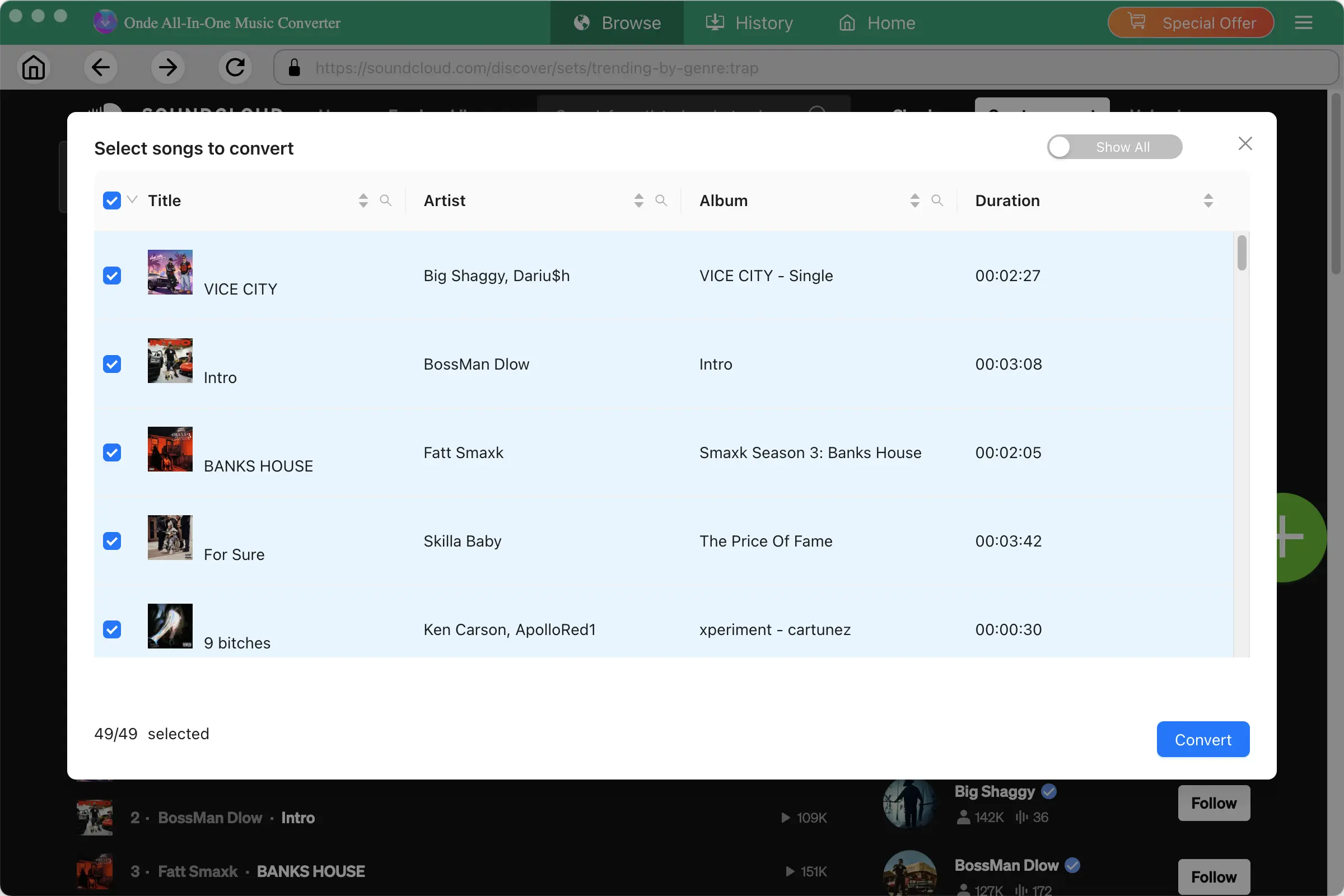 Convert SoundCloud to mp3