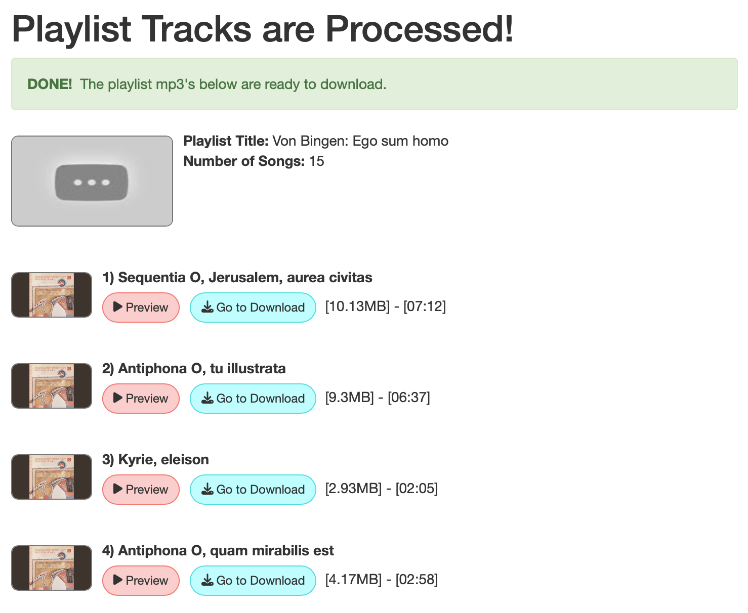 YouTube Playlist to MP3